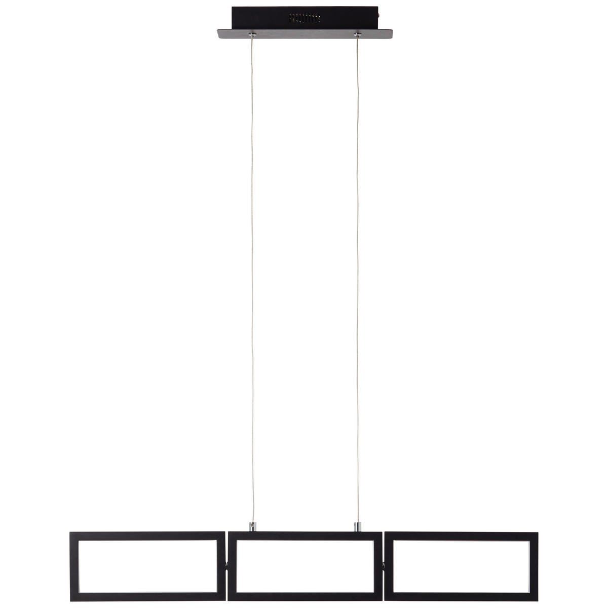 LED-HÄNGELEUCHTE 80,5/12/120 cm    - Schwarz, Design, Kunststoff/Metall (80,5/12/120cm) - Brilliant
