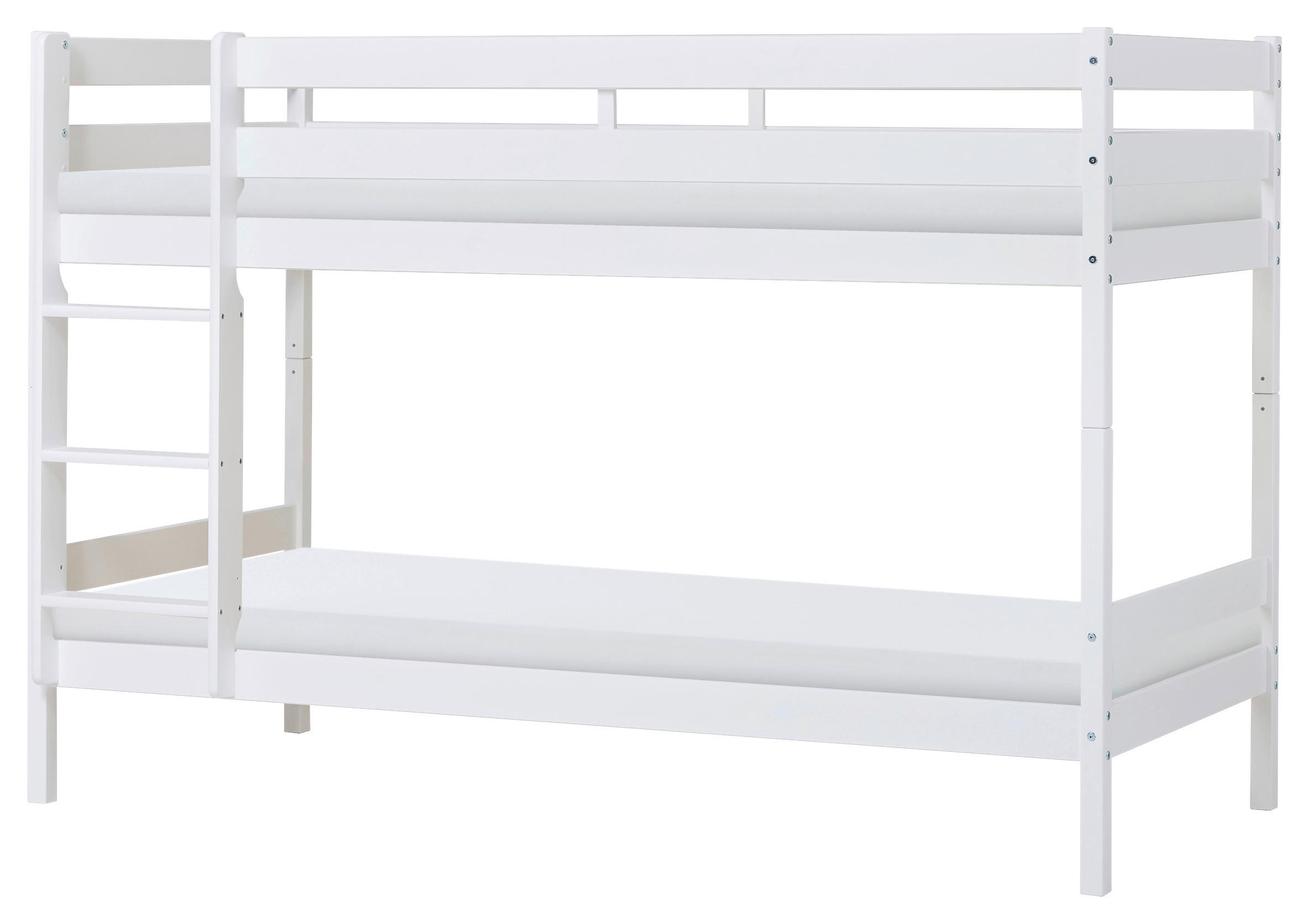 ETAGENBETT - Naturfarben/Weiß, MODERN, Holz (90/190cm) - MID.YOU