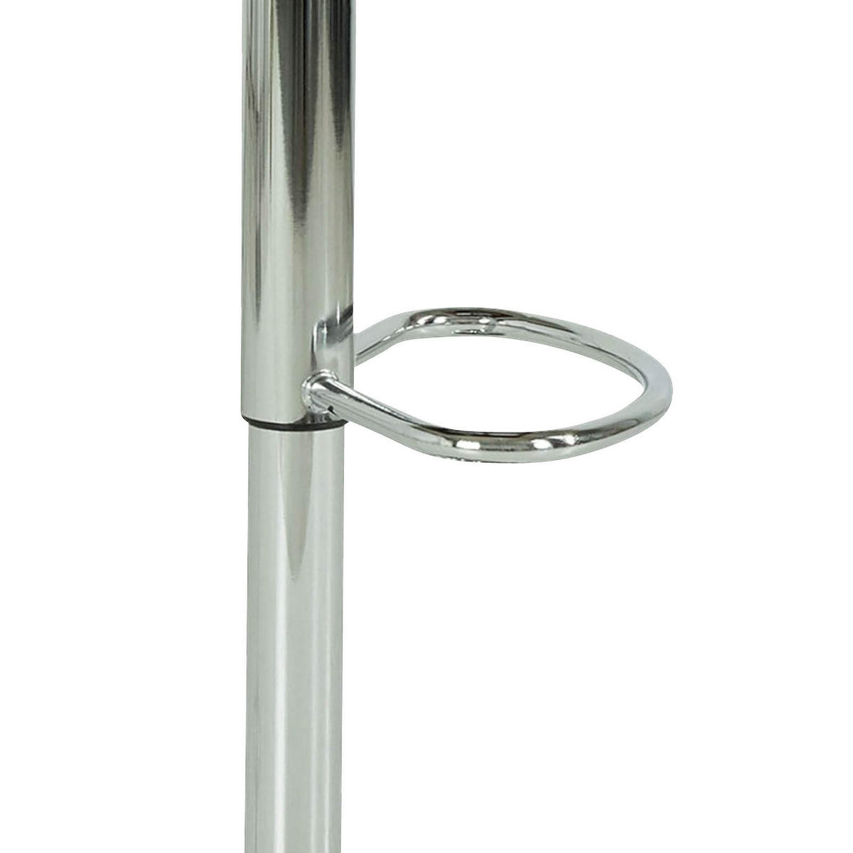 BARHOCKER-SET Lederlook Braun Stahl Sitzfläche 360° drehbar  - Chromfarben/Braun, MODERN, Textil/Metall (42/98-120/51cm) - MID.YOU