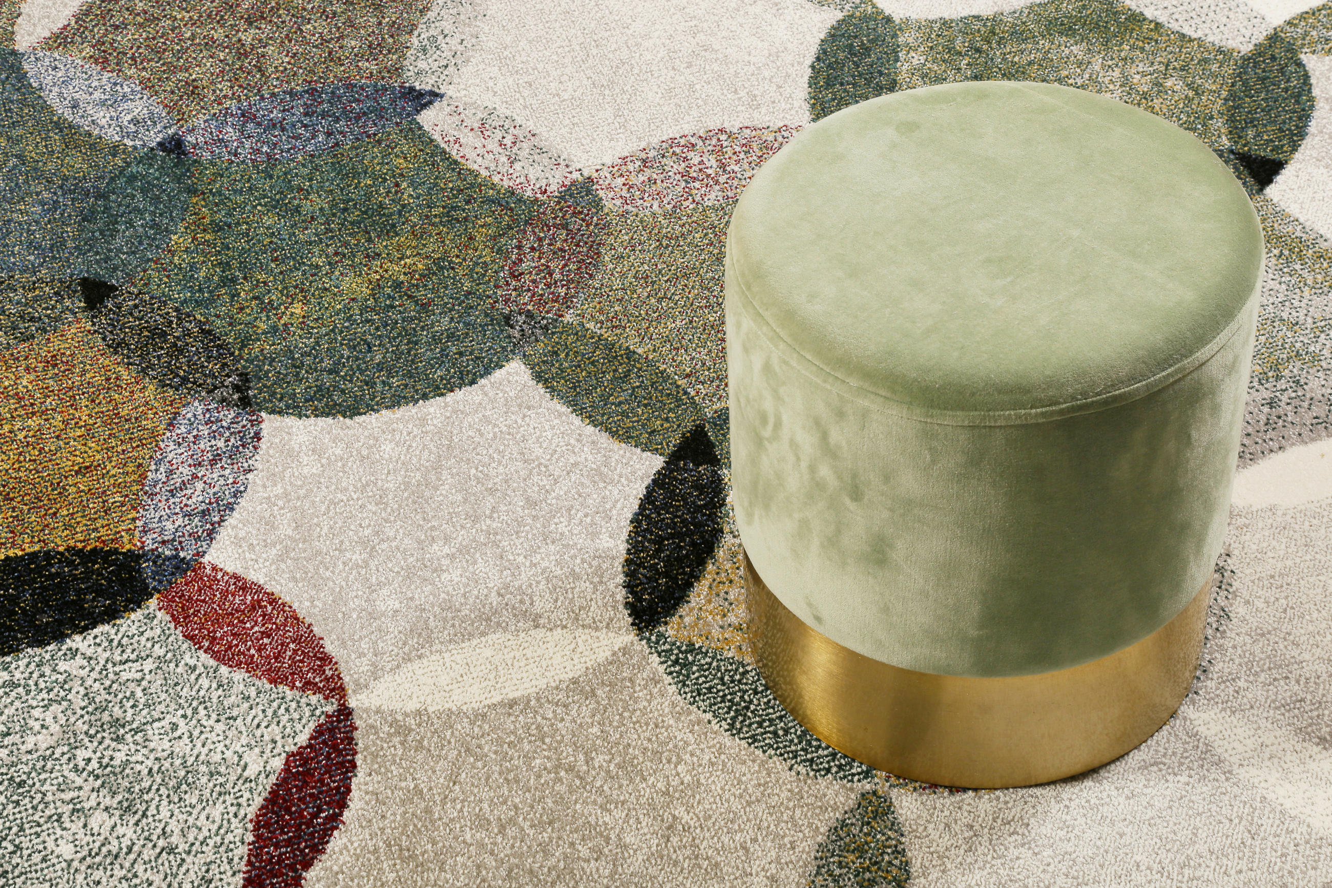 Thumbnail - Esprit Webteppich Modernina, Grün, Mehrfarbig, Dunkelgrün, Olivgrün, Textil, Graphik, rechteckig, 120x170 cm, Textiles V...