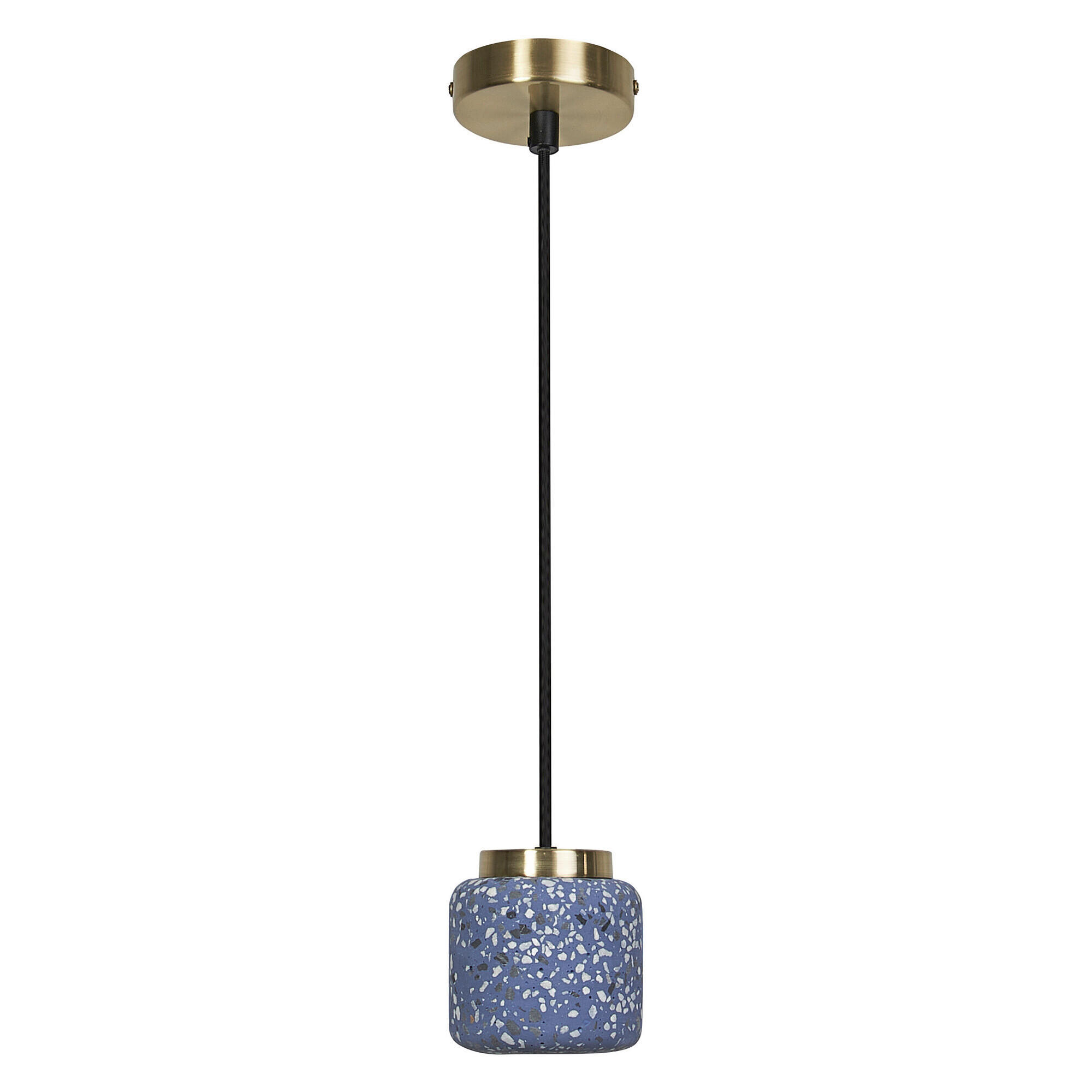 HÄNGELEUCHTE 10/150 cm  - Blau, Basics, Stein (10/150cm) - Osram