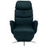 RELAXSESSEL in Leder Blau - Chromfarben/Blau, Design, Leder/Metall (80/118/88cm) - Welnova RELAXSESSEL in Leder Blau - Chromfarben/Blau, Design, Leder/Metall (80/118/88cm) - Welnova