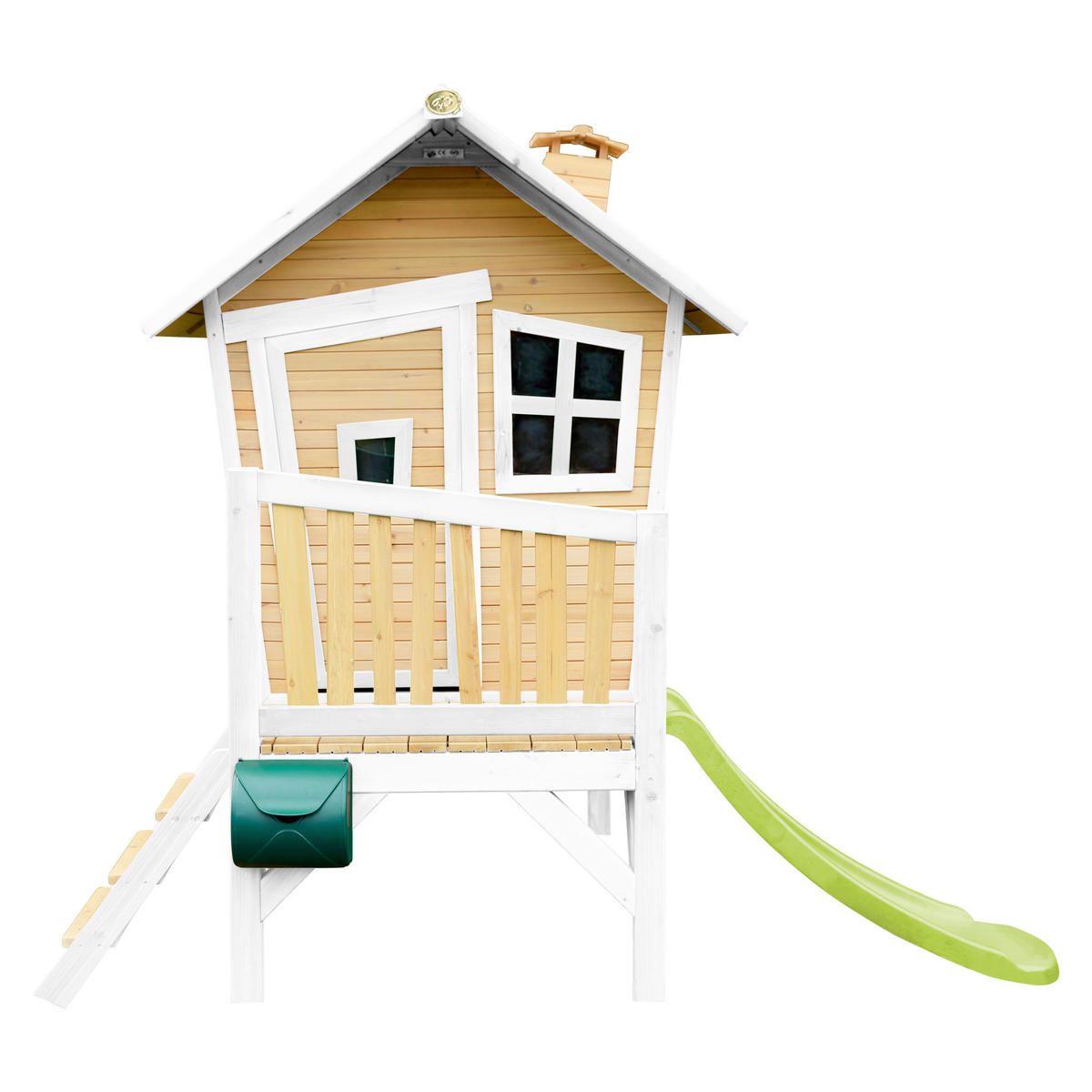 SPIELHAUS ROBIN 264/203/177 cm axi  - Braun/Weiß, Basics, Holz/Kunststoff (264/203/177cm) - Ambia Garden