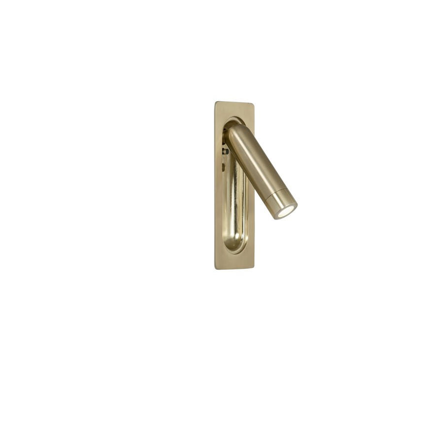 Luce ambiente Design Led-Wandleuchte Luce Ambiente e Design Gold, Transparent 2.8x16.9x6.7 cm
