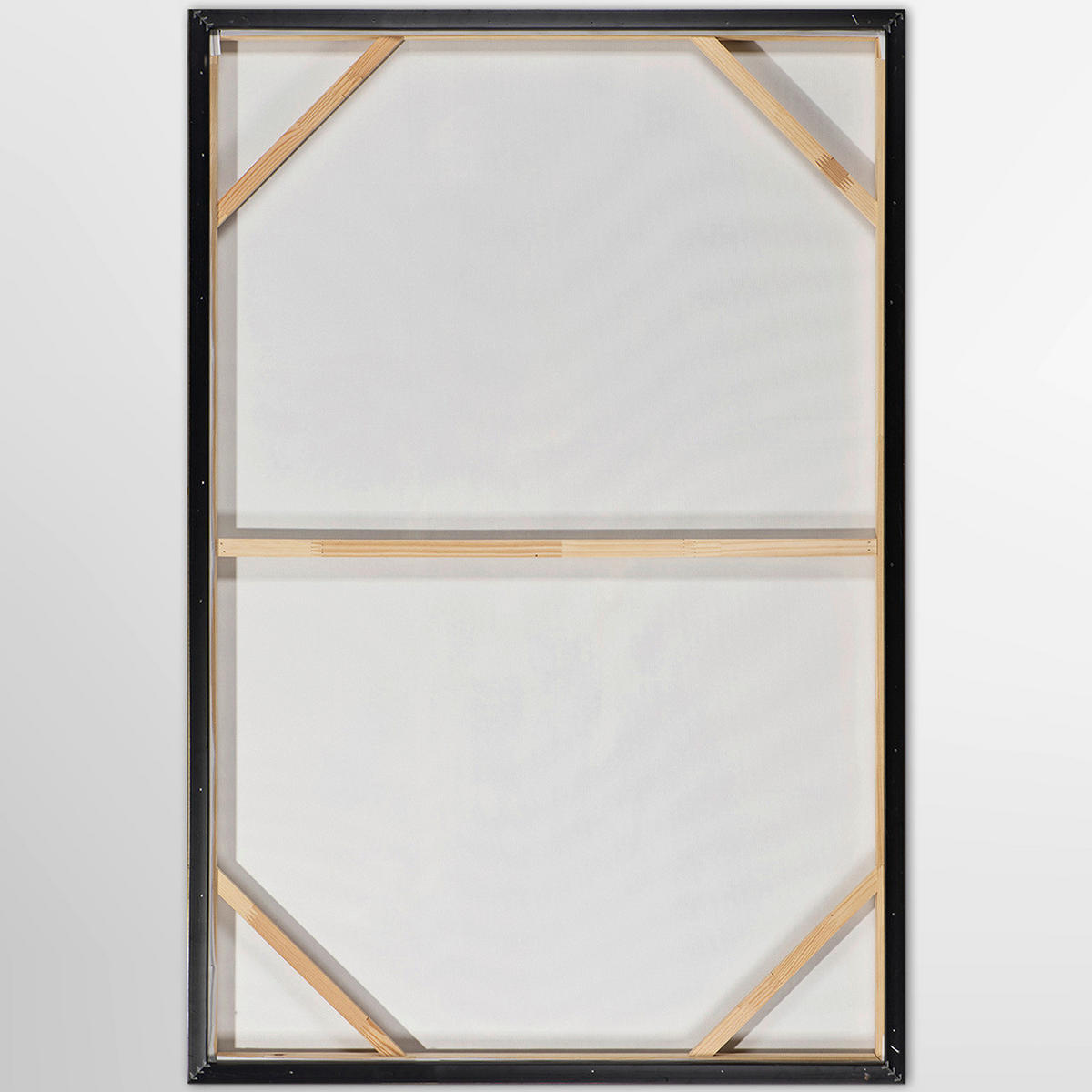 LEINWANDBILD 125/95/6 cm  - Weiss/Koralle, Basics, Holz (125/95/6cm)