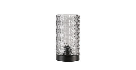 TISCHLEUCHTE 12/22,5 cm - Schwarz, Basics, Glas/Metall (12/22,5cm) - Novel