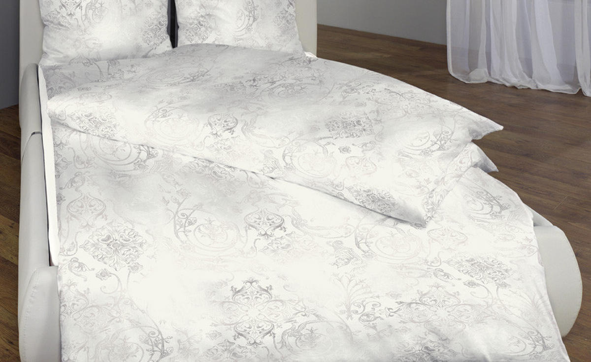 BETTWÄSCHE 2-teilig Gregorio Jersey 155/220 cm  - Silberfarben, Basics, Textil (155/220cm) - Estella