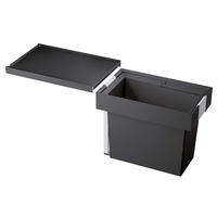 EINBAUABFALLSAMMLER 19 L  - Edelstahlfarben/Anthrazit, Basics, Kunststoff/Metall (26,2/37,5/40,1cm) - Blanco