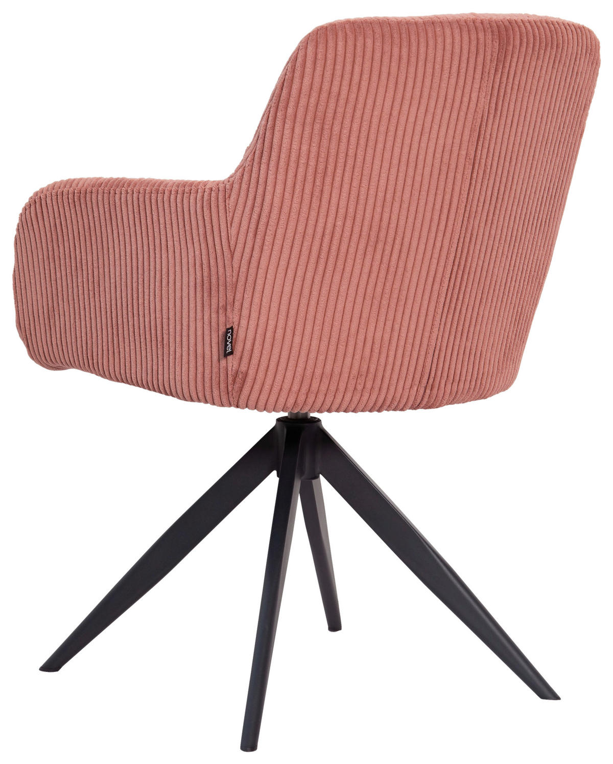 ŽIDLE S PODRUČKAMI, železo, manšestr, růžová, černá - růžová/černá, Design, kov/textil (60,5/82,5/62,5cm) - Novel