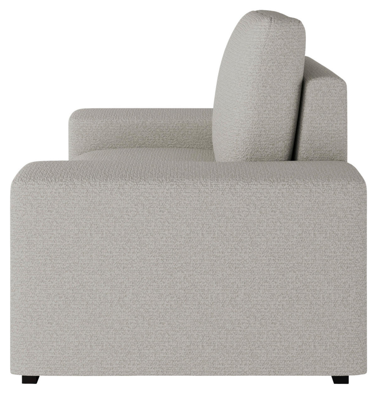 SESSEL in Bouclé Beige  - Beige/Schwarz, Design, Textil (108/91/92cm) - MID.YOU