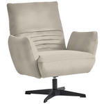 SESSEL in Teddystoff Creme  - Creme/Schwarz, Design, Textil/Metall (60/94/86cm) - Dieter Knoll