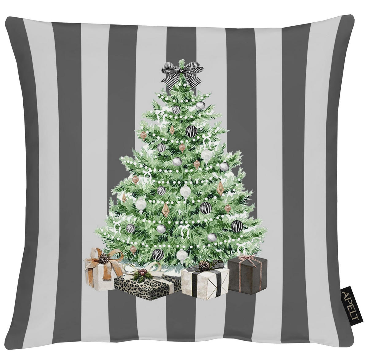 KISSENHÜLLE 40/40 cm  - Weiß/Grau, Design, Textil (40/40cm) - Apelt