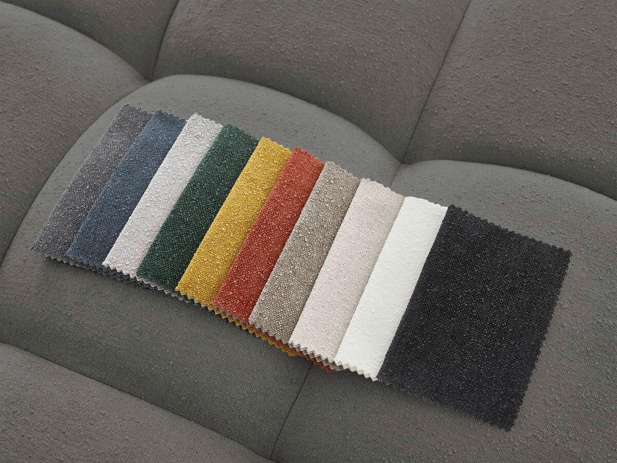 ECKSOFA Ottomane rechts  EVEREST Dunkelgrau Struktur  - Dunkelgrau/Schwarz, MODERN, Kunststoff/Textil (352/210cm) - Livetastic