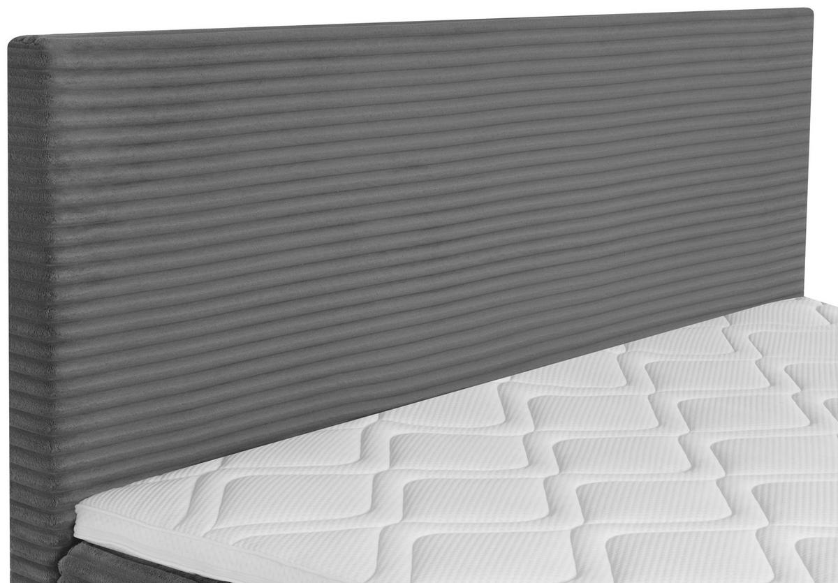 BOXBETT 140/200 cm  in Grau  - Schwarz/Grau, Trend, Kunststoff/Textil (140/200cm) - Boxxx