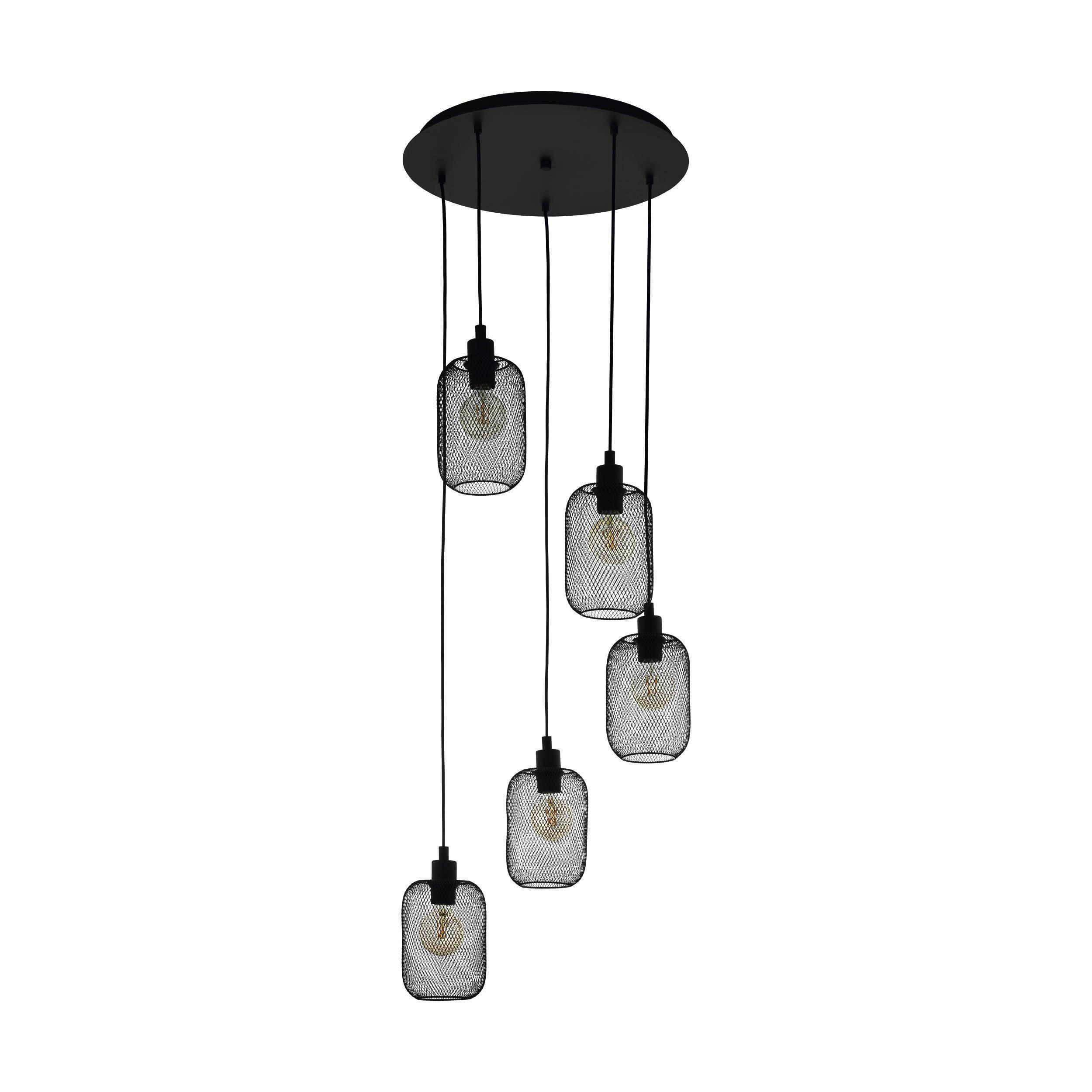 HÄNGELEUCHTE 54/150 cm    - Schwarz, Basics, Metall (54/150cm) - Eglo