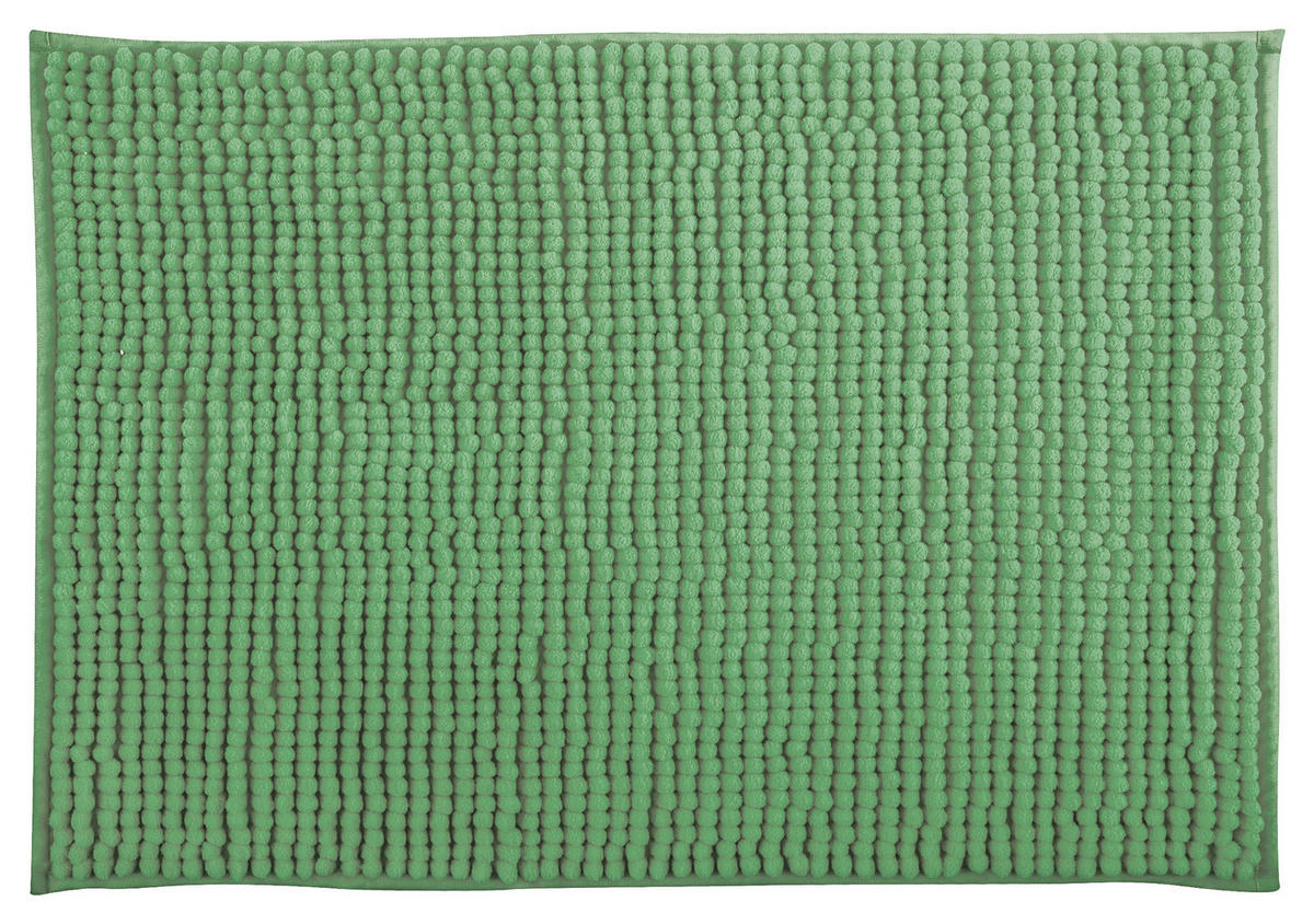 BADTEPPICH Grün 50/80 cm  - Grün, KONVENTIONELL (50/80cm) - Spirella