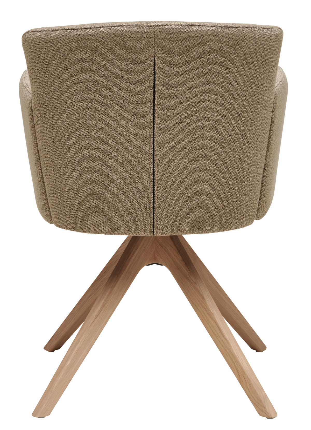 ARMLEHNSTUHL  in Struktur  - Wildeiche/Fango, Design, Holz/Textil (58/83/62cm) - Venjakob