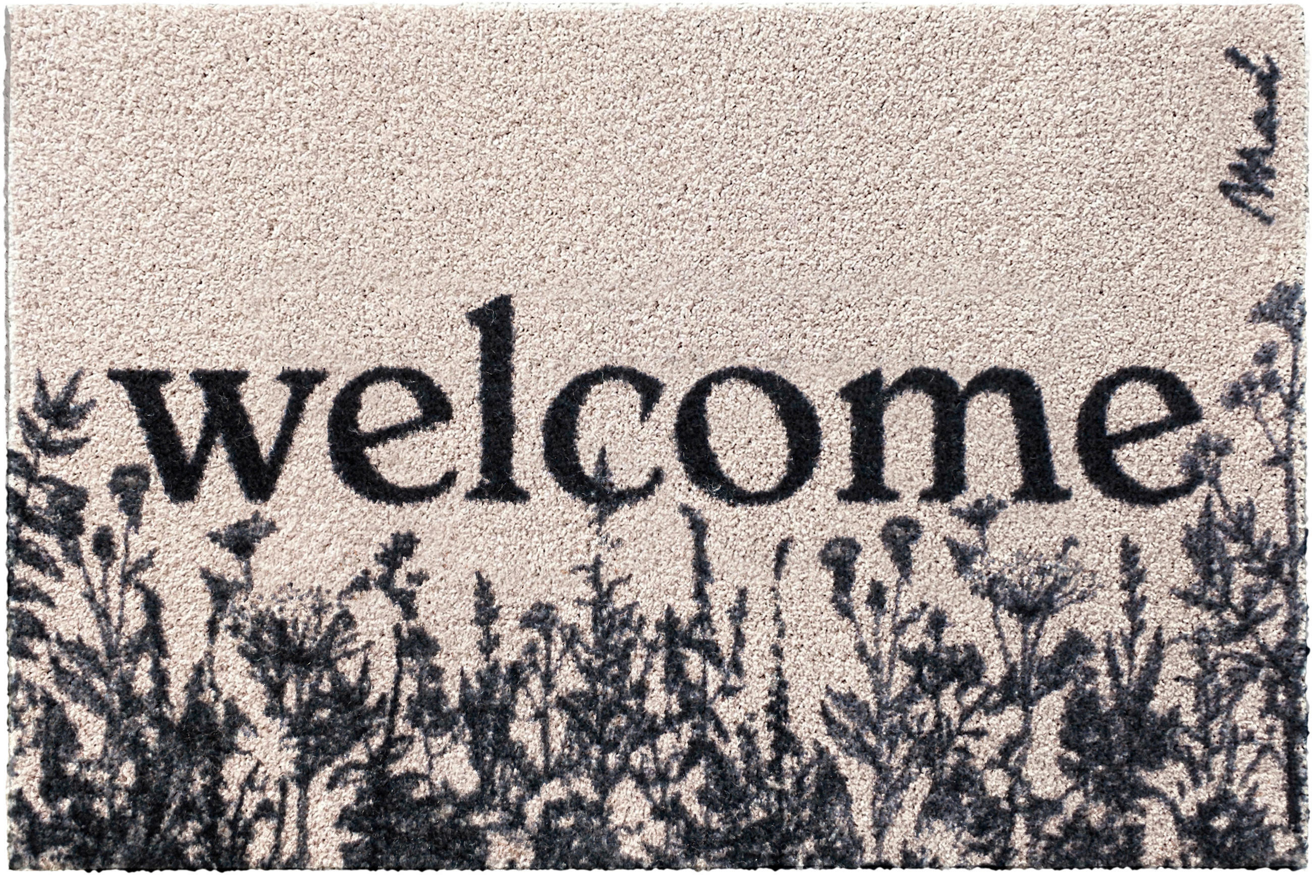 FUßMATTE  50/75 cm  Schwarz, Champagner  - Champagner/Schwarz, Trend, Kunststoff (50/75cm) - madaboutmats