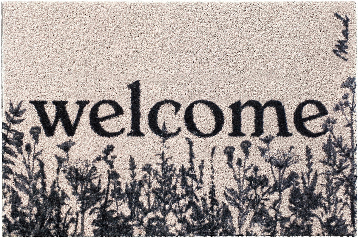 FUßMATTE  50/75 cm  Schwarz, Champagner  - Champagner/Schwarz, Trend, Kunststoff (50/75cm) - madaboutmats