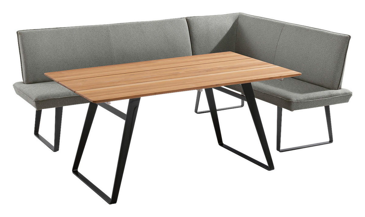 GARTENTISCH 180/95/76 cm Holz Teakfarben rechteckig  - Anthrazit/Teakfarben, Design, Holz/Metall (180/95/76cm)