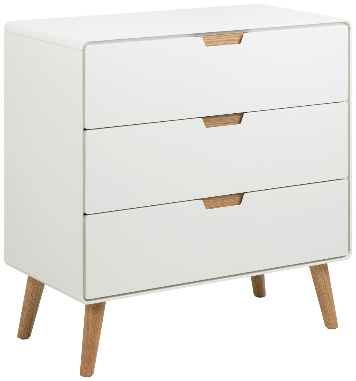 KOMMODE Lowell  in 80/80/40 cm  - Eichefarben/Weiß, Design, Holz/Holzwerkstoff (80/80/40cm)
