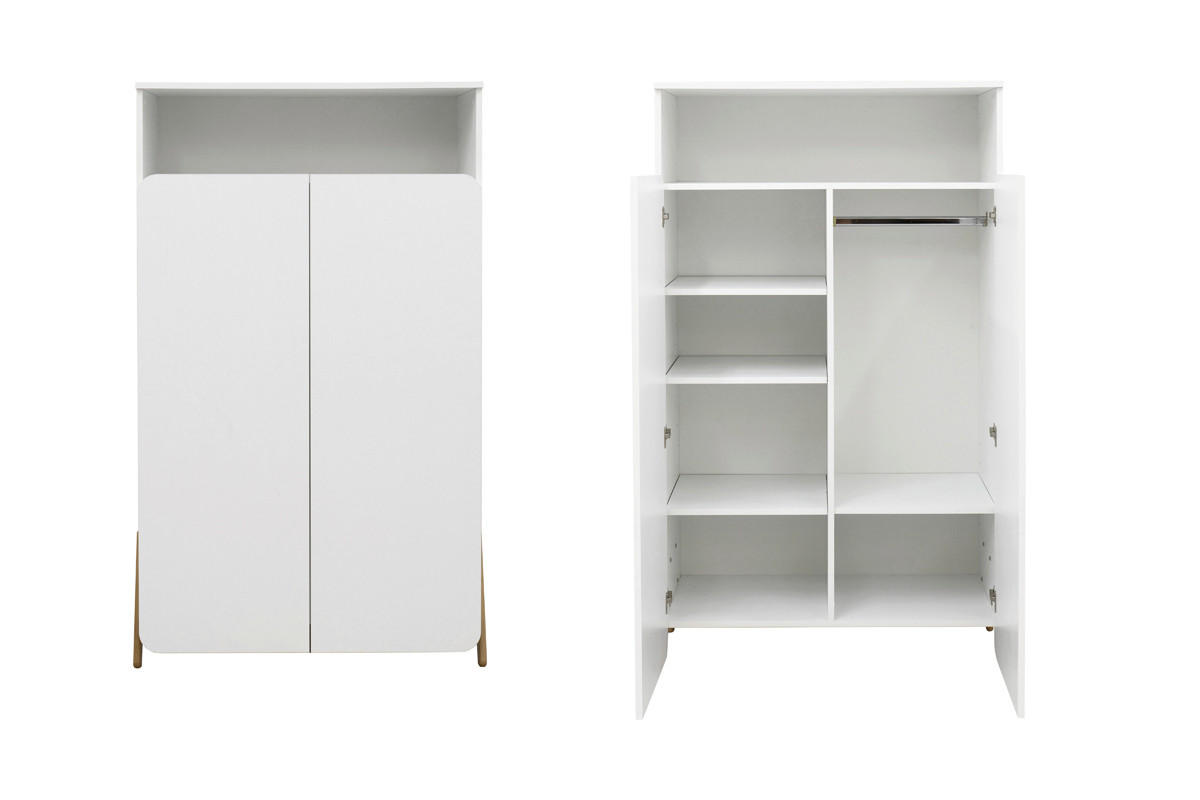 DEČJI ORMAR - bela, Osnovno, drvo