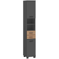 HOCHSCHRANK 30,3/180,9/32,6 cm  - Eichefarben/Anthrazit, MODERN, Holz/Holzwerkstoff (30,3/180,9/32,6cm) - Stylife