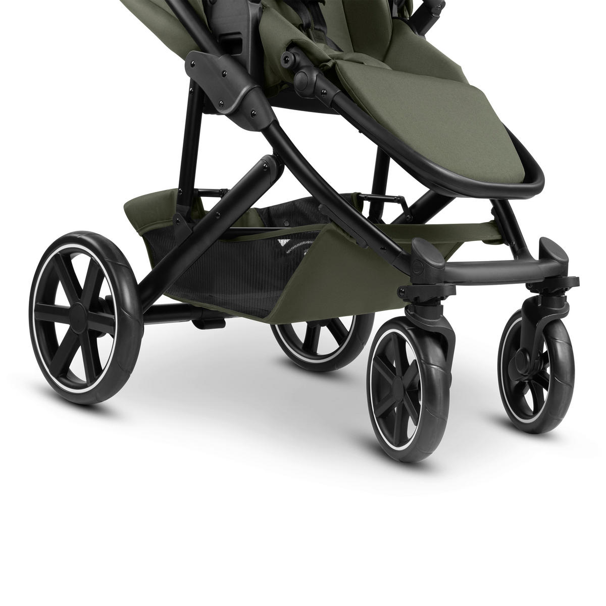 KINDERWAGENSET  Sierra All in One  Pea  - Smaragdgrün/Anthrazit, Basics, Textil/Metall (58,5/111/100cm) - ABC Design