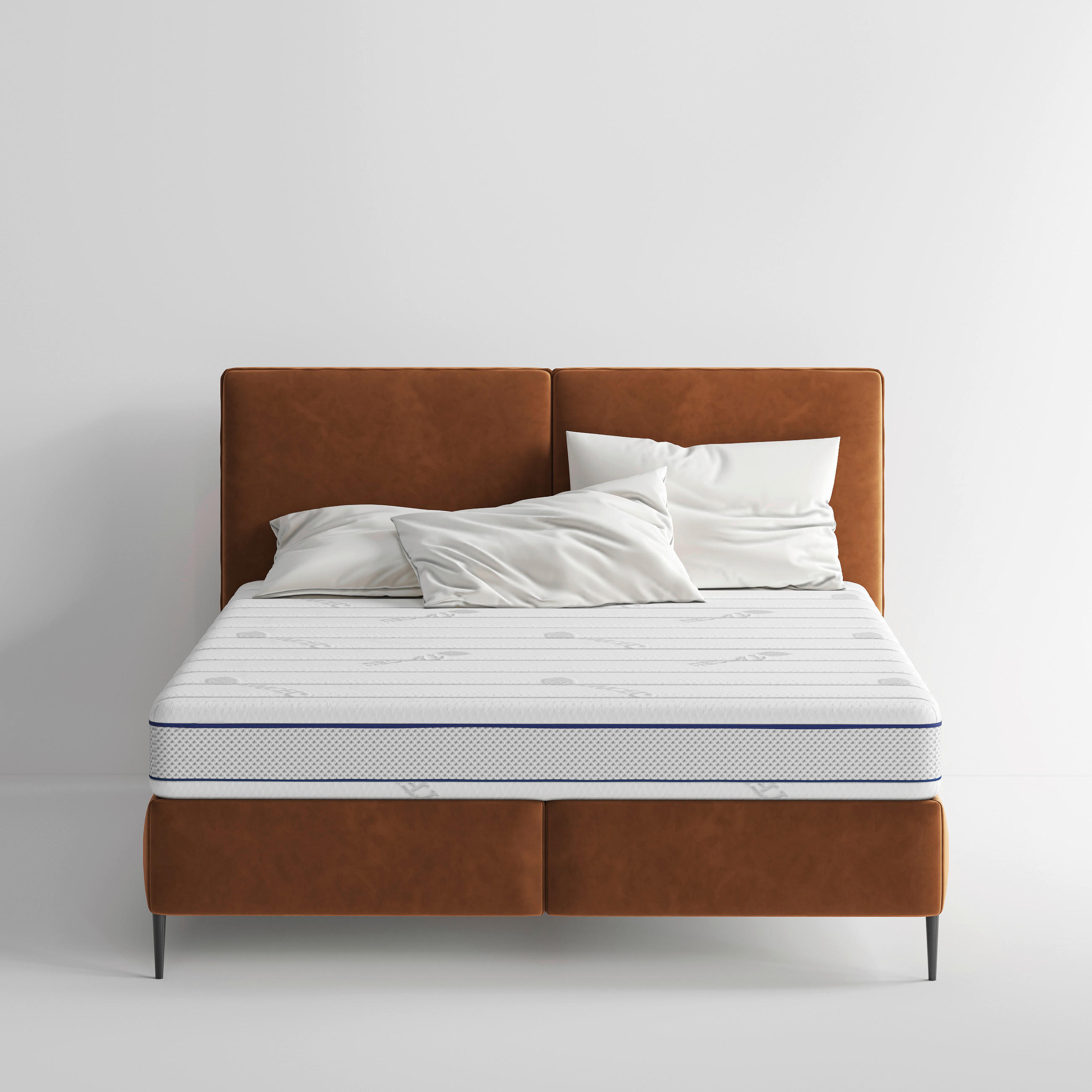 LATEXMATRATZE 100/200 cm, Höhe ca.: 20 cm, H5 + H5 = hart, 7-Zonen - Weiß, Basics, Textil (100/200cm) - Livetastic