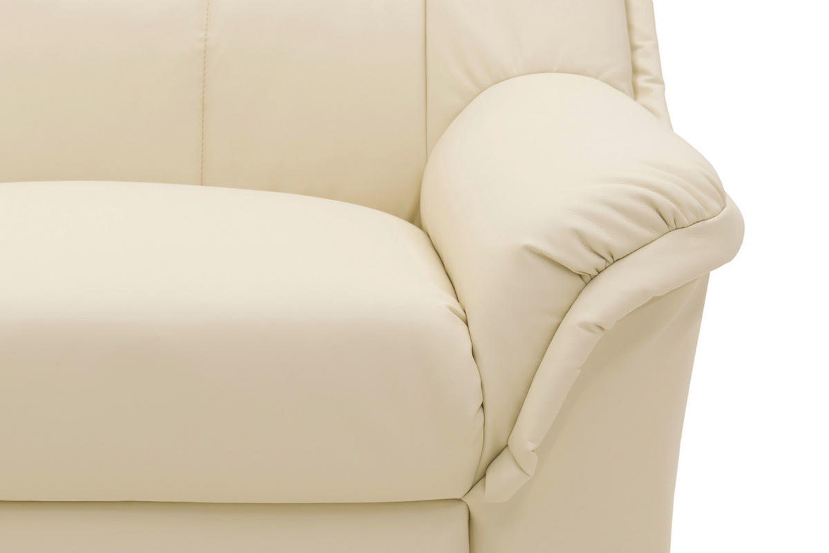 ECKSCHLAFSOFA  BERLIN FK Beige Lederlook  - Beige/Schwarz, KONVENTIONELL, Kunststoff/Textil (205/250cm) - MID.YOU