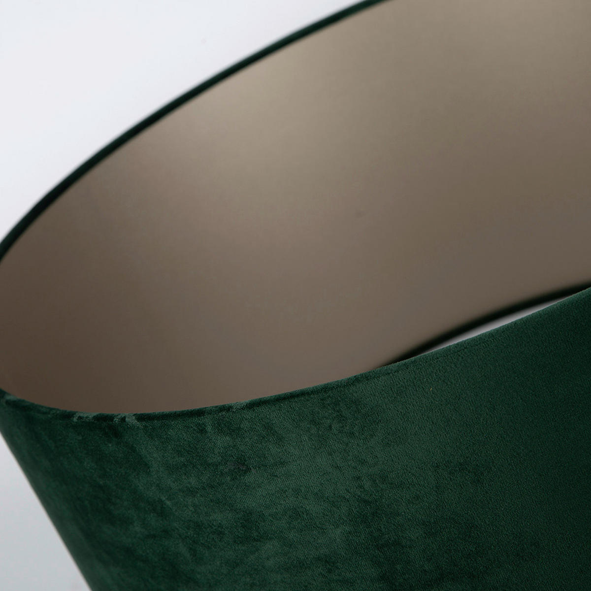 LEUCHTENSCHIRM Velour 50/25 cm  - Grün, Basics, Textil/Metall (50/25cm)