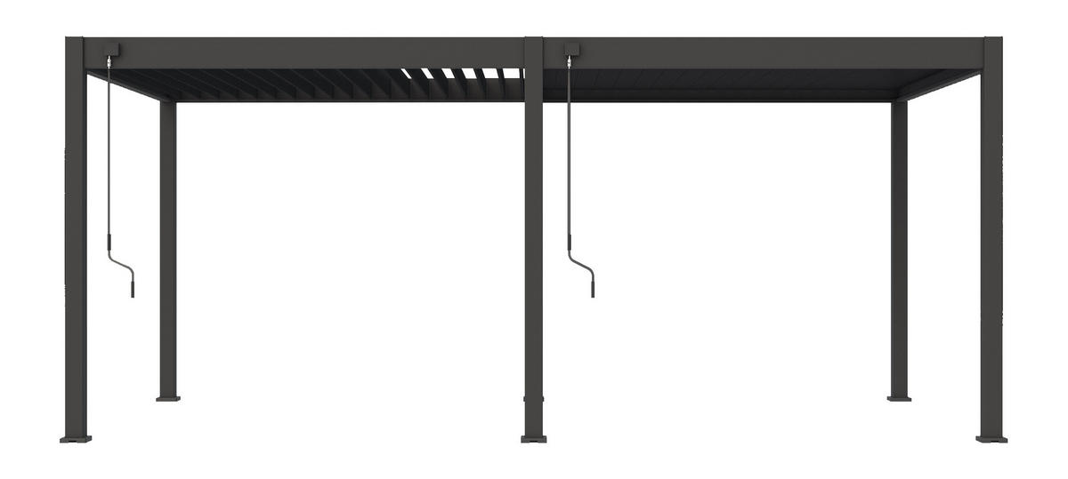 PERGOLA - Anthrazit, Basics, Metall (530/255/360cm) - Gardenson