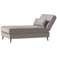 SCHLAFSOFA in Webstoff Naturfarben  - Schwarz/Naturfarben, MODERN, Textil/Metall (205/90/92cm) - Novel