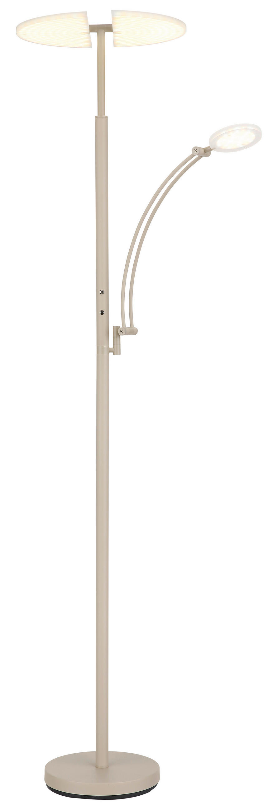 LED-DECKENFLUTER Tirana 80/40,5/183 cm  - Sandfarben/Klar, Design, Kunststoff/Metall (80/40,5/183cm)