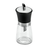 CUKORSZÓRÓ  150 ml fém, műanyag, üveg - fekete/átlátszó, Basics, műanyag/üveg (150ml) - Metaltex
