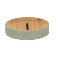 MISKA NA MYDLO zelená - zelená, Basics, kameň (10,9/2,2cm) - Kleine Wolke