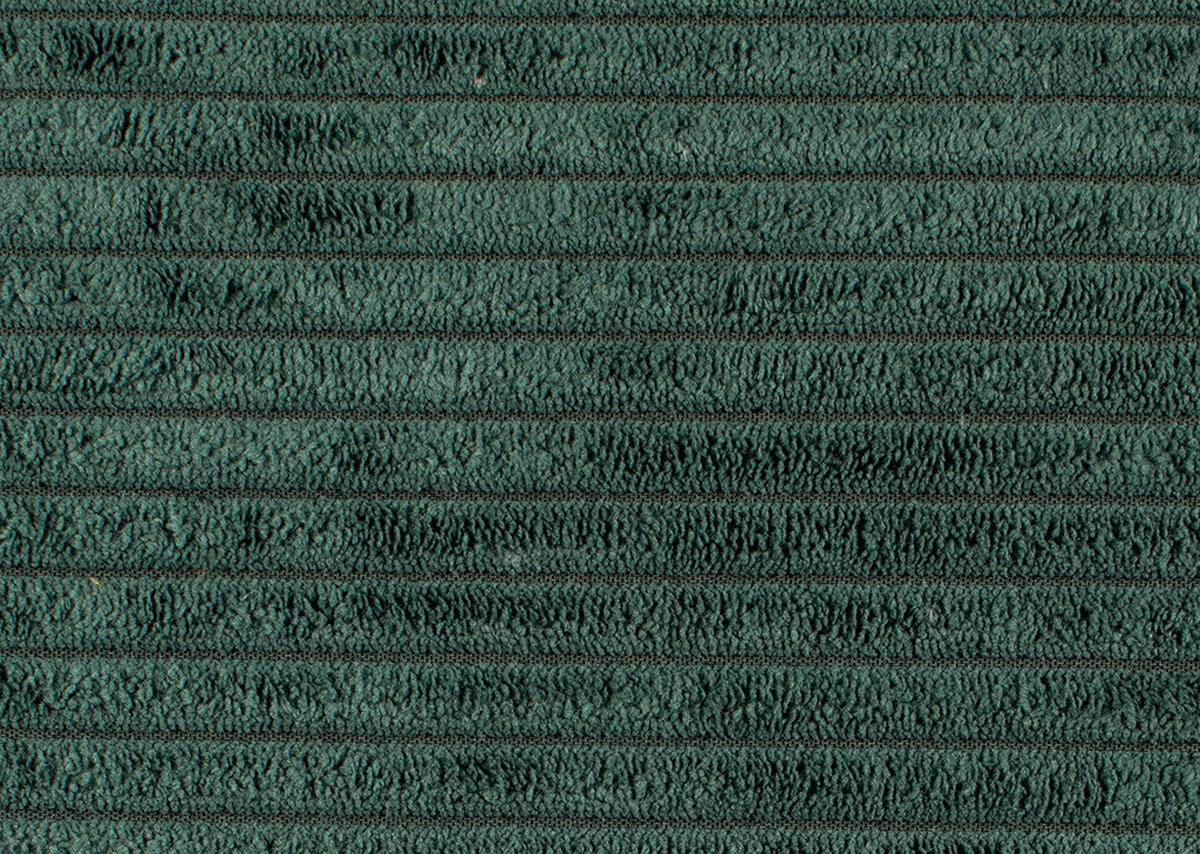 BIGSOFA in Cord Dunkelgrün  - Dunkelgrün/Schwarz, Design, Textil/Metall (226/91/103cm) - Carryhome
