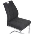 SCHWINGSTUHL  in Eisen Cord  - Chromfarben/Dunkelgrau, Design, Textil/Metall (46/96/61.5cm) - Carryhome