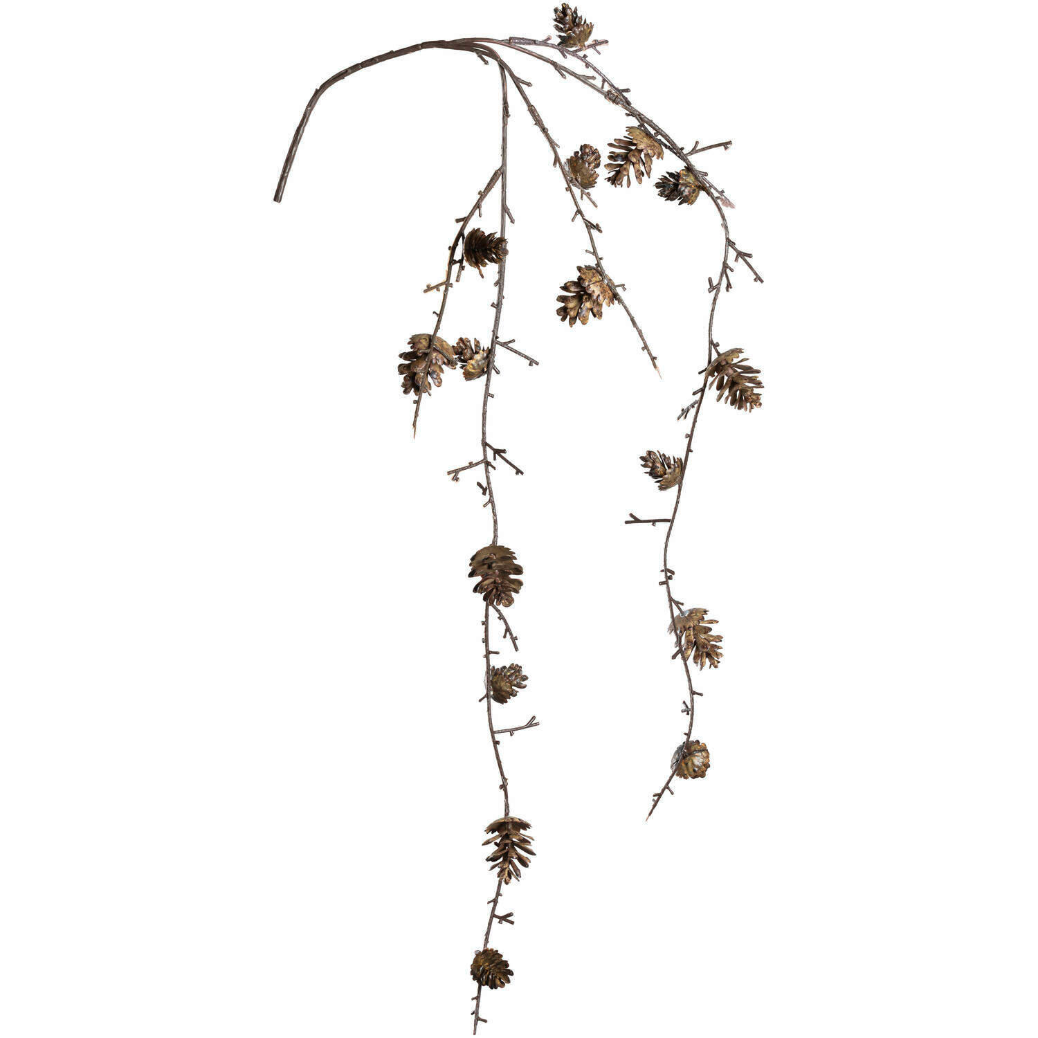 DEKORAČNÍ VĚTVIČKA  - hnědá, Lifestyle, kov/plast (80cm) - Leonardo