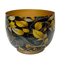 ÜBERTOPF   - Goldfarben/Schwarz, Basics, Metall (23,5/20/23,5cm) - Ambia Home