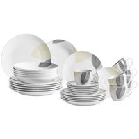 KOMBISERVICE Jona 30-teilig  - Weiß, Basics, Keramik - Mäser