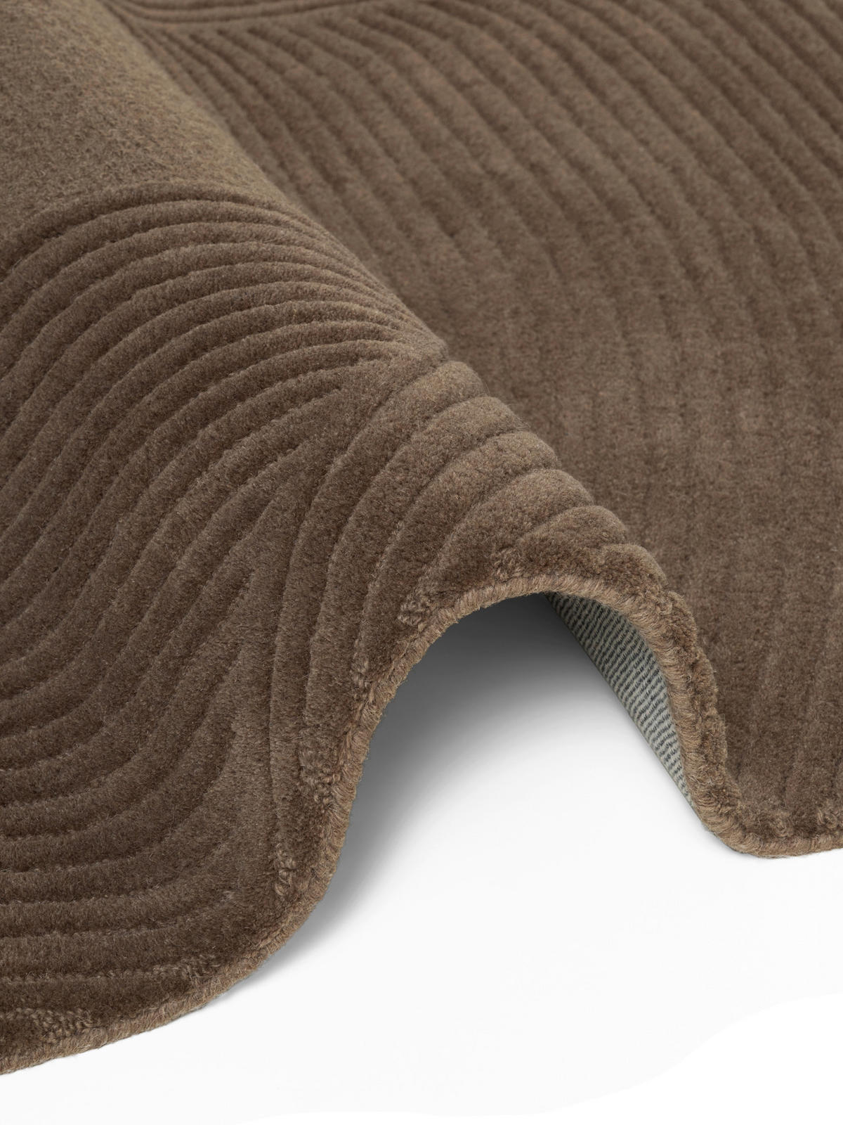 WOLLTEPPICH 200 cm Kensington Braun rund  - Braun, Basics, Textil (200cm) - Ted Baker