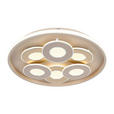 LED-DECKENLEUCHTE Ilok 50/5 cm  - Sandfarben/Chromfarben, Design, Kunststoff/Metall (50/5cm) - Novel