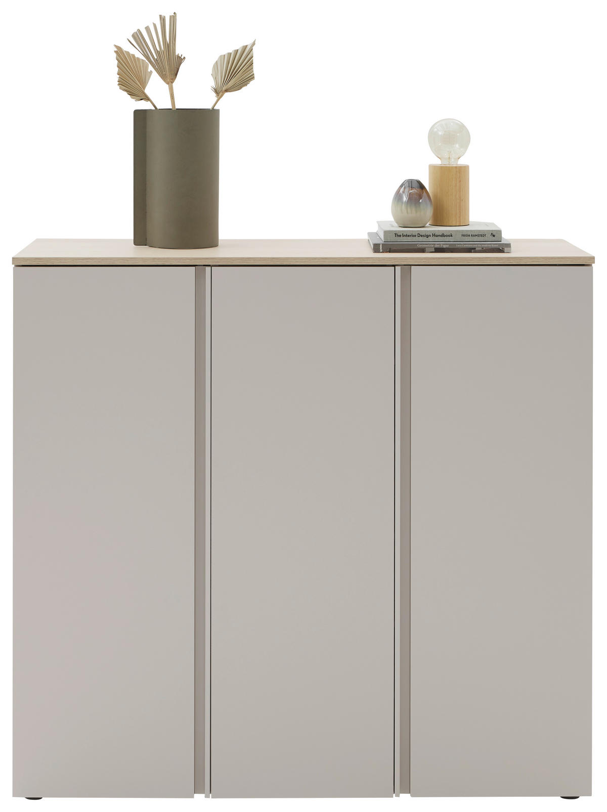 SCHUHSCHRANK Eichefarben, Kaschmir  - Kaschmir/Eichefarben, Design, Holzwerkstoff/Kunststoff (120,3/113,2/34cm) - Voleo