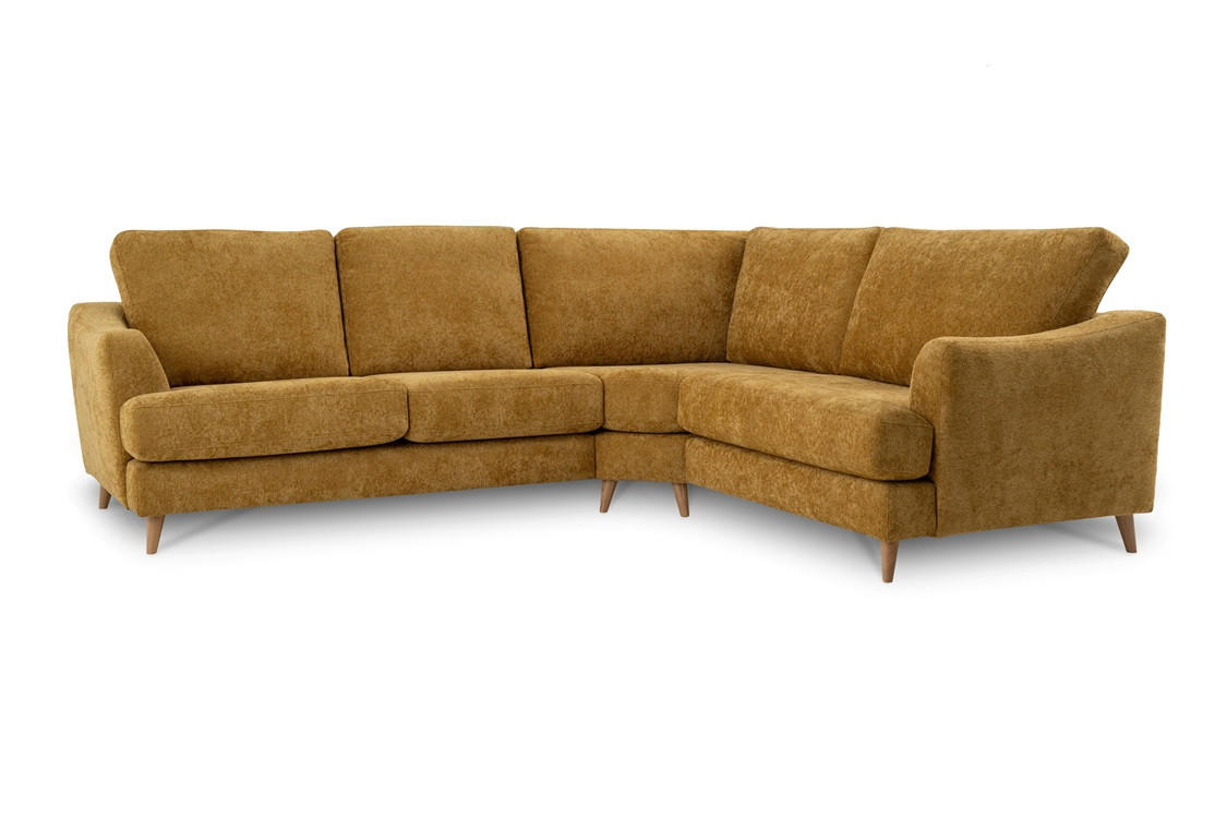 SOFFA i flatväv senapsgul  - senapsgul/naturfärgad, Klassisk, metall/trä (X/Xcm) - Welnova