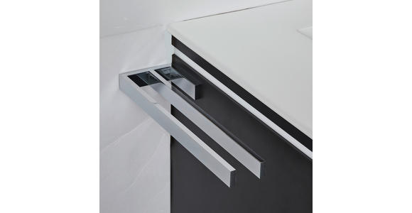 BADEZIMMER 3-teilig  in 90 cm  - Chromfarben/Weiß, Basics, Glas/Keramik (90cm) - Novel