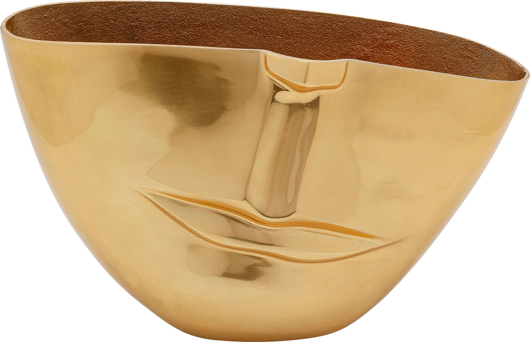 DEKOVASE  - Goldfarben, Trend, Metall (29/46/16cm) - Kare-Design