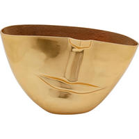 DEKOVASE  - Goldfarben, Trend, Metall (29/46/16cm) - Kare-Design