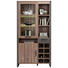 VITRINE in Dunkelgrau, Kieferfarben - Dunkelgrau/Schwarz, Trend, Glas/Holzwerkstoff (104,8/204,6/43cm) - Carryhome VITRINE in Dunkelgrau, Kieferfarben - Dunkelgrau/Schwarz, Trend, Glas/Holzwerkstoff (104,8/204,6/43cm) - Carryhome