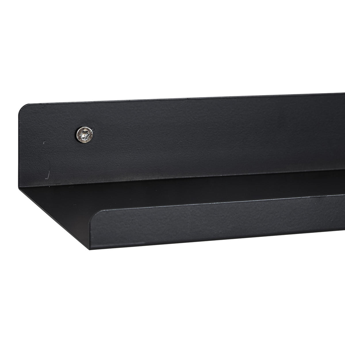 WANDREGAL Schwarz  - Schwarz, Basics, Metall (50/4/10cm) - Xora